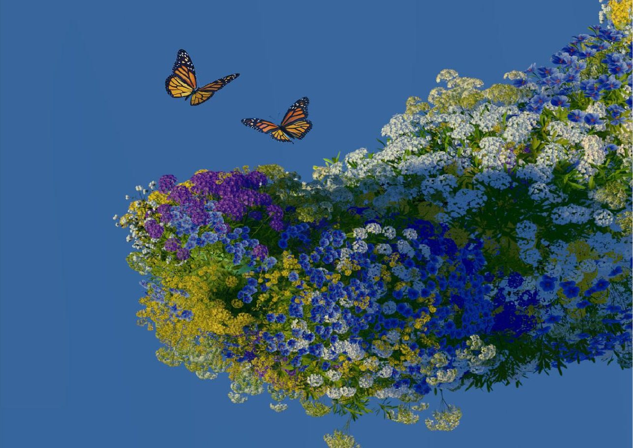 FLOURISH 3D flower render